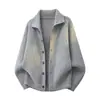 2026 Otoño Invierno Nuevo Suéter Cardigan de Punto con Cuello Alto para Hombre Estilo Europeo y Americano Suéter Cardigan con Botones Retro Americano para Hombre