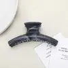 Pinza para el Cabello de Gama Alta Transfronteriza con Nuevo Patrón de Mármol Estilo Chino, Pasador de Nicho para Recogidos en la Parte Trasera de la Cabeza, Pinza de Tiburón Versátil