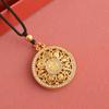 Moda Novo Estilo Oito Tesouros bússola pingente colar diy tecido à mão colar pendente suéter cadeia atacado acessórios