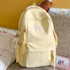 Mochila Escolar Fofa Mochila Escolar de Grande Capacidade Mochila Casual para Viagem Cor Macaron Mochila Escolar Fresca