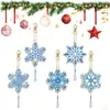 Pintura de Diamantes Transfronteriza Personalizada Hecha a Mano DIY Diamante Completo Imán para Refrigerador Posavasos de Diamante Navideño Colgante Colgante Adornos Colgantes