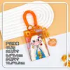 Nuevo estilo tarjetero para niñas, gafete de identificación de estudiante, funda para tarjeta con cordón para cuello anti-pérdida, protector de tarjeta de identificación unisex, estuche rígido