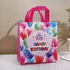 Tela No Tejida Caricatura Inglesa Cumpleaños Bolsa de Tote No Tejida Bolsa de Empaque Impresa Bolsa de Regalo Bolsa para Dulces de Halloween