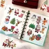 50 Pegatinas de Graffiti Navideño de Dibujos Animados Papá Noel Diario DIY Guitarra Patineta Decoración Regalo Pegatinas Impermeables