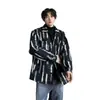 Chaqueta con Estampado de Cebra para Hombre Otoño Estilo Chanel 2024 Nuevo Estilo Ropa Primavera y Otoño Estilo Americano Retro Casual Chaqueta Versátil