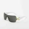 Nuevas Gafas de Sol Diamante sin Marco de una Sola Pieza Europeas y Americanas para Mujer, Gafas de Sol de Moda y de Gama Alta, Venta al por Mayor Trendy de Comercio Electrónico Transfronterizo