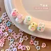 Decorações de Unhas de Verão Vazadas Estrela de Açúcar Coração Dopamina Flor Desenho Animado Resina de Unha Strass