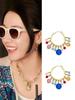 Pendientes Huaer y Junior Dilraba Elegantes Cuentas de Colores Hebilla para Oreja Lujo Ligero Gama Alta Pendientes de Verano