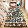 Linda Alfombra de Mesita de Noche de Dibujos Animados Stitch, Resistente a Manchas y Fácil de Cuidar, Alfombra Resistente al Desgaste para Mirador, Manta Refrigerante para Dormitorio, Alfombra para Mesa de Café de Sofá
