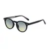 Gafas de Sol Redondas de Moda Europea y Americana 2026 para Mujer, Sencillas de Propionato con Patillas Versátiles para Protección Solar para Mujer Transfronterizas