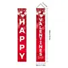 Decoración de Fiesta de Parejas Transfronteriza para el Día de San Valentín Cortina de Puerta Bandera Colgante para Porche Día de San Valentín Chino Romántico Venta al por Mayor