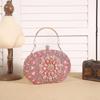Bolso de noche con diseño de girasoles y explosiones transfronterizas, bolso de mano para banquetes, bolso de noche con incrustaciones de diamantes, bolso de fiesta europeo y americano.