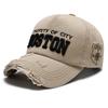 Nueva Gorra de Béisbol de Mezclilla Personalizada con Agujeros Laterales Letra Tapa Suave para Mujer Sombrero de Sol Casual de Primavera y Verano