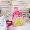 Bolsas Infantis Cartoon Modernas para Jardim de Infância Crianças Penduradas na Diagonal Sete Princesas Mochila Pequena Meninos e Meninas Carteira de Moedas Casual