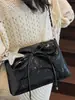 Bolsa de Ombro Plissada Estilo Ballet Nova Tendência com Laço Bolsa Transversal Casual com Corrente para Mulheres