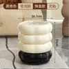 Lixeira de Donut para Uso Doméstico, Nova Tendência de Alto Valor Sala de Estar Luxo Leve Móvel Cozinha Lixeira de Luxo com Tampa