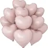 Globos de Papel de Aluminio en Forma de Corazón 12 Piezas Transfronterizos Globos para el Día de San Valentín Flotando en el Aire Globos de Helio Artículos de Decoración para Cumpleaños