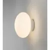 Lámpara de Pared Minimalista de Vidrio Blanco Habitación Dormitorio Balcón Entrada Vestidor Estudio Hongo Luz Cálida Luz Suave Lámparas