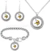 Conjunto Mais Quente da Amazon de Pulseira, Colar e Brincos de Futebol NFL