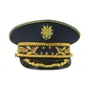 Sombreros de ala ancha hechos a medida para guardias de seguridad, conductores de tren y asistentes de vuelo masculinos y femeninos; Sombreros de servicio; Sombreros de Ala Ancha Suministrados Directamente de Fábrica