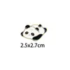 Panda Lindo Flor Lindo Dibujo Animado Insignia Metálica Pin Broche para Bolsa Accesorios Regalo para Estudiante Pareja