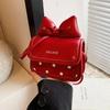 Bolso Bandolera Especial para el Año Nuevo Chino, Bolso Bandolera Pequeño con Lazo Perfumado para Niños, Linda Cartera de Monedas de Labial, Mini Bolso