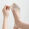 Calcetines de Verano Invisibles Antideslizantes para Mujer, Calcetines Deportivos de Color Sólido Absorbentes de Sudor, Calcetines Cortos con Lazo de Seda Integrado