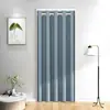 Cortina de puerta cortina divisoria cortina opaca instalación sin perforaciones un juego completo uso en dormitorio hogar divisor de habitación cortina cortavientos para aire acondicionado