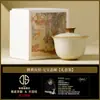 Juego de Tazas de Té de Cerámica Yuhuang Ru Kiln con Tapa y Tazón, Taza de Maestro, Taza Individual, Taza de Té Personal de Alta Gama, Juego de Té Kung Fu