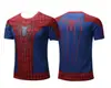 Camiseta Nueva 2025 para Adultos Estampado 3D Marvel Avengers Camiseta a Cuadros de Superhéroe Spider-Man Cuello Redondo para Niños
