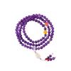 Pulsera natural de amatista de múltiples vueltas al por mayor con colgante de conejo nuevo estilo retro chino suministro en vivo pulsera nueva