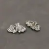 Botões Metálicos Plissados de Formato Irregular 30/38/45mm para Ternos, Suéteres, Botões Decorativos, Acessórios para Casacos e Jaquetas