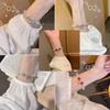 Pulsera de Ópalo Mariposa para Mujer de Nicho de Lujo Ligero de Alta Gama con Cuentas de Cristal al por Mayor Colgante Accesorios Yiwu Nuevo