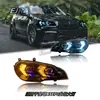 Adecuado para 07-13 Bmw X5 Ensamblaje de Faros E70 Modificado Nuevo X5 Luz Diurna Led Dirección Doble Lente
