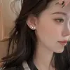 Pendientes de tres estrellas 2022, nuevos, elegantes y a la moda, ideales para celebridades. Diseño exclusivo para mujer. Pendientes sencillos que combinan con todo.