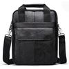 Hummer Paul Bolso de Hombro para Hombre de Cuero Genuino para Viajero de Negocios, Capa Superior de Piel de Vaca, Bolso Cruzado de Negocios, Correa de Hombro Desmontable, Mochila