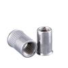 Tuerca remachable de cabeza plana hexagonal completa galvanizada de acero al carbono con orificio pasante, tuerca remachable, tapa de extracción, casquillo de extracción hembra, Ram M4M8M10