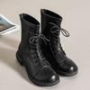 Botas Martin de Moda de Gama Alta Versátiles para Mujer, Nuevo Estilo Otoño e Invierno 2026, Botas Cortas Planas Dulces y Frescas Cómodas, Botas de Mujer Estilo Británico