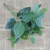 7 Tenedor pegamento hoja de rosa verde flor falsa planta verde pequeño arreglo floral en maceta decoración simulación hoja planta pared planta verde pared materiales a juego