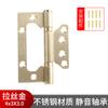 Bisagra de acero inoxidable 304, bisagra sin ranuras, bisagra de 4 pulgadas y 5 pulgadas, bisagra plana abierta para puerta de madera, bisagra negra