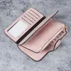 Monedero con hebilla larga para mujer, monedero multicolor, tarjetero, bolso para teléfono móvil, cartera de mano, tarjetero
