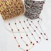 Cadena diy 4mm borde de circonita patrón de diamante varilla recta collar de cadena hecho a mano pendientes accesorios para ropa material de cadena colgante