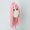 Peruca para Boneca BJD 346 Folha Luo Li Acessórios de Cabelo para Vestir Boneca Franja Longa Cabelo Longo Liso Múltiplas Cores Disponíveis