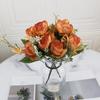 Pintura al Óleo Peonía Exportación Peonía Pequeña Peonía Artificial Adornos para Sala de Estar Decoración de Bodas Flores Artificiales Tela de Seda Flores Artificiales