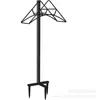 Suporte de mangueira de jardim para gramado autossustentável de metal, suporte para cano de água, resistente, organizador de pendurador para armazenamento de mangueira flexível