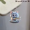 Colgante de Gato Ty2D Transfronterizo C Comiendo Hongyao Acrílico Otros Peces Divertido Adorno de Tapón de Polvo para Teléfono África