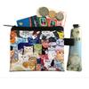 Bolsa de Naruto para niños de poliéster grande monedero de dibujos animados tarjetero estampado impermeable bolsa de almacenamiento colaboración anime