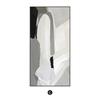 Pintura decorativa para pasillo, moderna, minimalista, colgante, ligera, de lujo, de alta calidad, en blanco y negro, para puerta de entrada, pasillo, mural