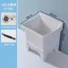 Lavabo de mopa cerámico simple de tamaño pequeño, independiente, para baño y balcón, con cubo para mopa de patas altas y desagüe