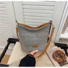 Bolso de Mano Tejido Transfronterizo Bolso Cubo para Mujer 2026 Nuevo Verano Bolso de Playa para el Trabajo Bolso de Hombro Cruzado Versátil
